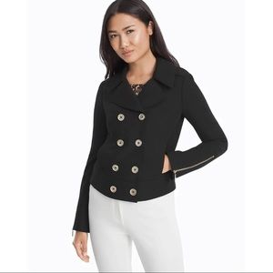 NWT WHBM LS Crop Jacket with buttons, XXS